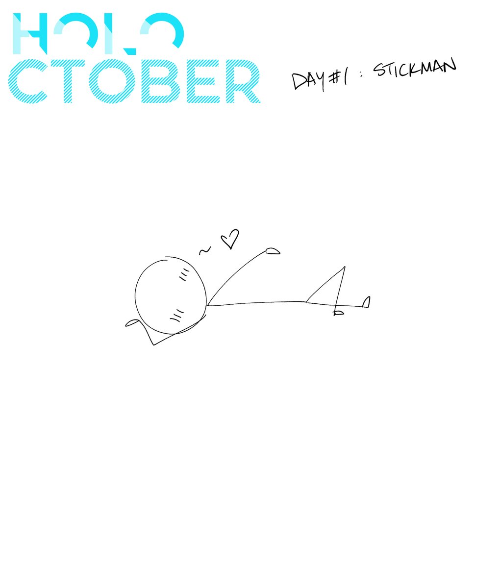 SunnySlash_SFW's tweet photo. #holoctober Day 1: Stickman https://t.co/NOQmGKLFqH