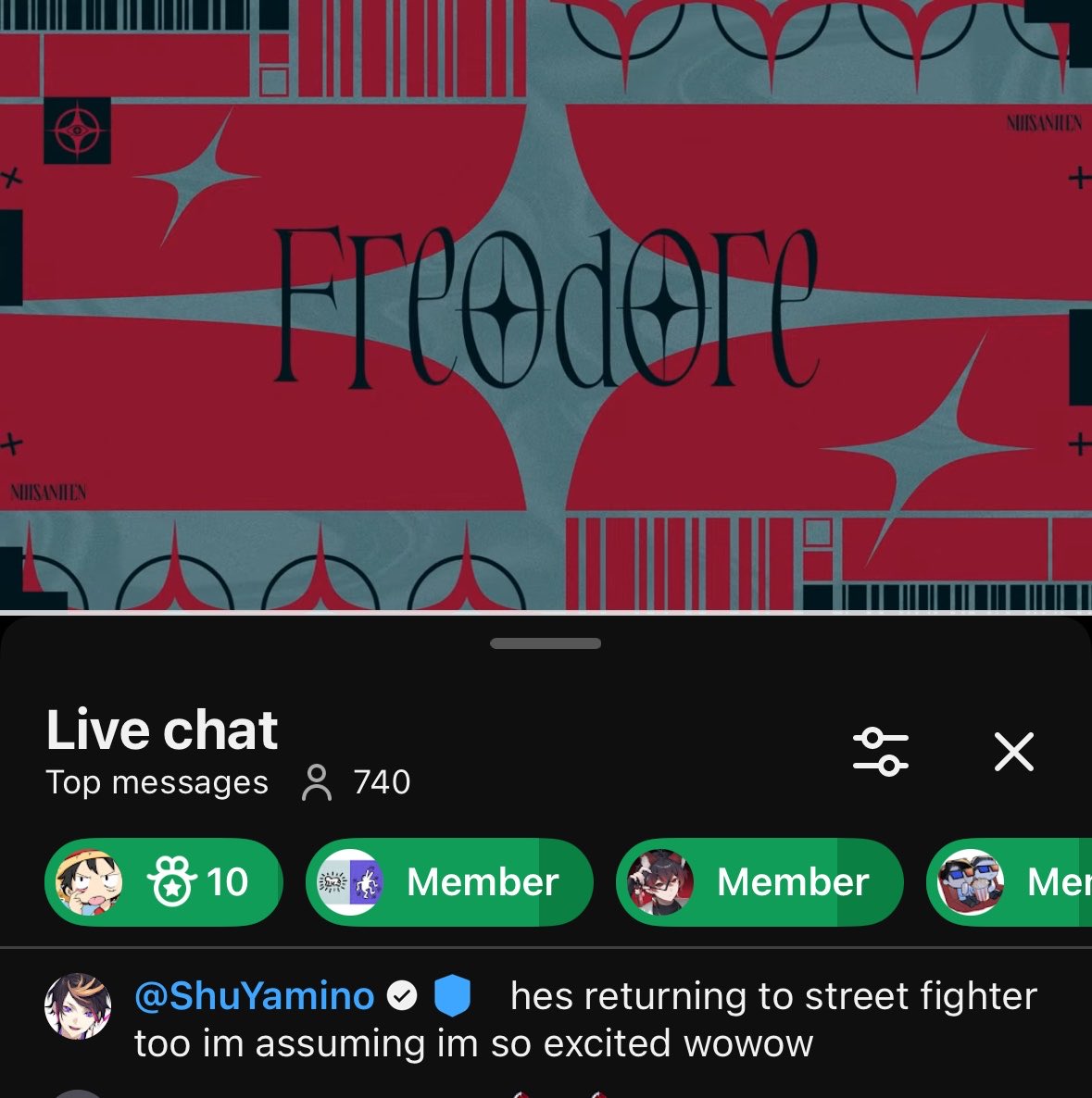 nien8n's tweet photo. shu in the chat lmfao https://t.co/SJc1HNavQd