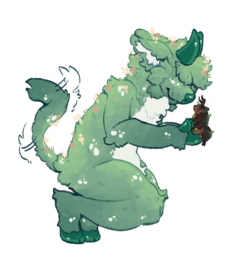 Bruon200's tweet photo. Day one of drawtober: Moss!!

#drawtober2026 #inktober2026 #furryartㅤㅤㅤ https://t.co/yB7qL6Hl6N