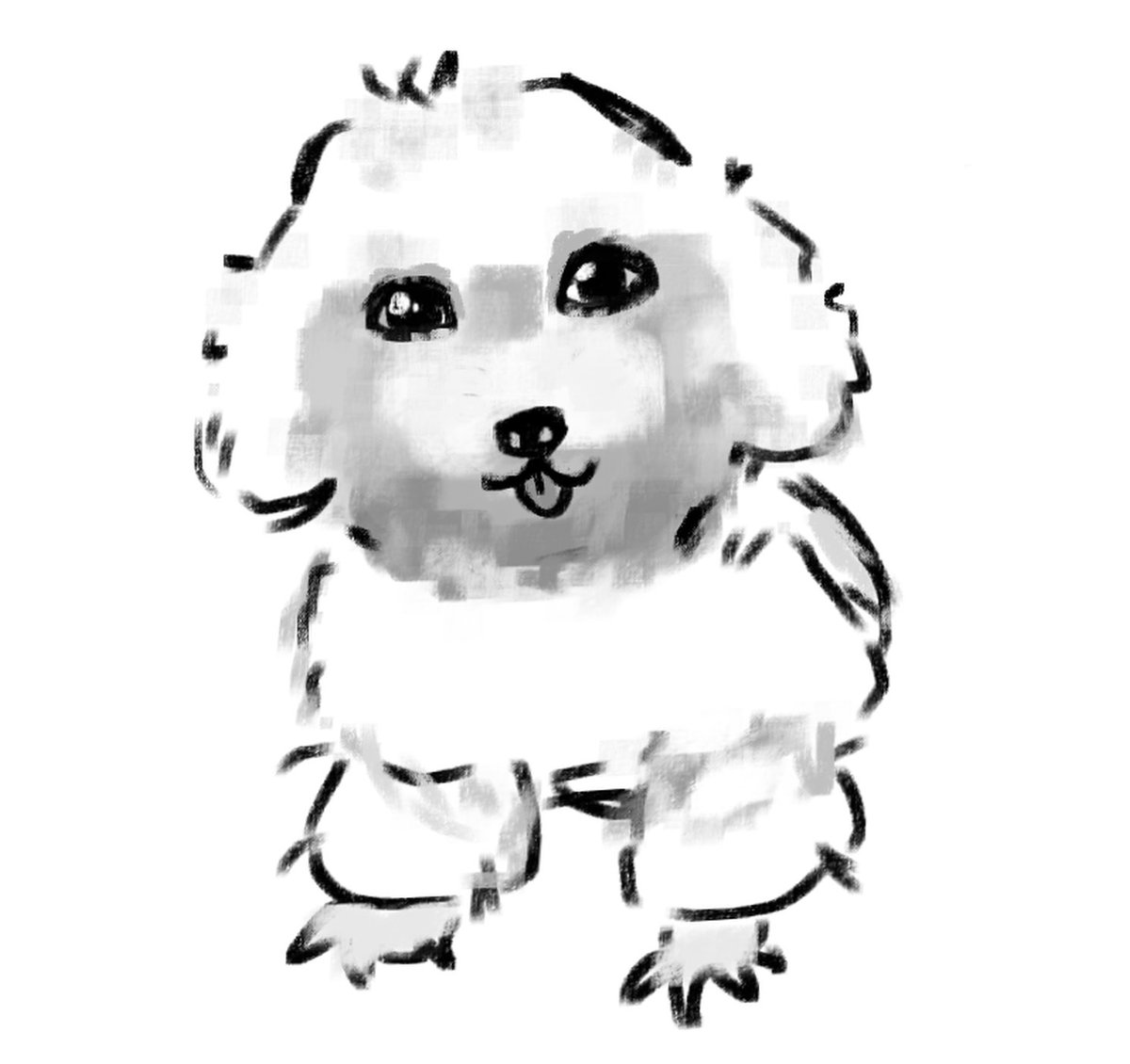 lilcutecreamer's tweet photo. i drew my friend's dog https://t.co/KvU0ST7fsd