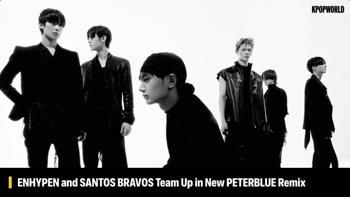 KPOPWORLD's tweet photo. Songs from BELIFT LAB’s ENHYPEN and HYBE Latin America’s SANTOS BRAVOS have been combined in a new remix, titled “Bloody Paradise x VELOCIDADE (PETERBLUE Remix).”

Released on September 29, the project takes each artist’s original song – ENHYPEN’s “Bloody Paradise” and SANTOS BRAVOS’ “VELOCIDADE” – and blends them together. It was produced by Colombian DJ PETERBLUE, who is known for his pioneering work with techno and Latin rhythms.

The release is the next in a series of remixes based on ENHYPEN’s “Bloody Paradise,” and highlights the industry’s growing interest in Latin America – while also offering fans a new, indirect collaboration under HYBE LABELS. #ENHYPEN #ENGENE 

Read here: https://t.co/lJDTbSuJnw