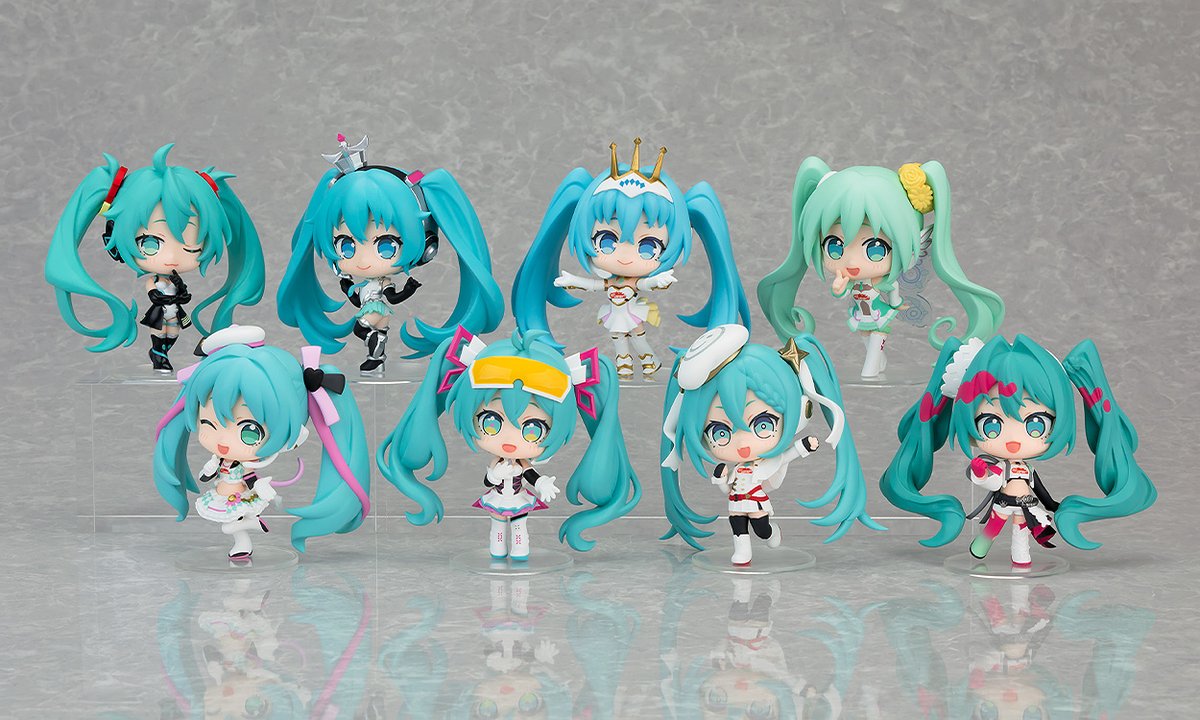 gsc_goodsmile's tweet photo. 🏁 新商品情報 🏁

ブラインドボックスシリーズ
レーシングミクオールスターズ
フィギュアコレクション Vol.2
＿＿＿＿＿＿＿＿＿＿＿＿＿＿

Vol.2では、2010年～2025年のうち
奇数年の「#レーシングミク」達が登場♪

▼ご予約はこちら
https://t.co/4k3B00vQ3h

#fightgsr #レーミク #グッスマ https://t.co/BcMrhXRn0b