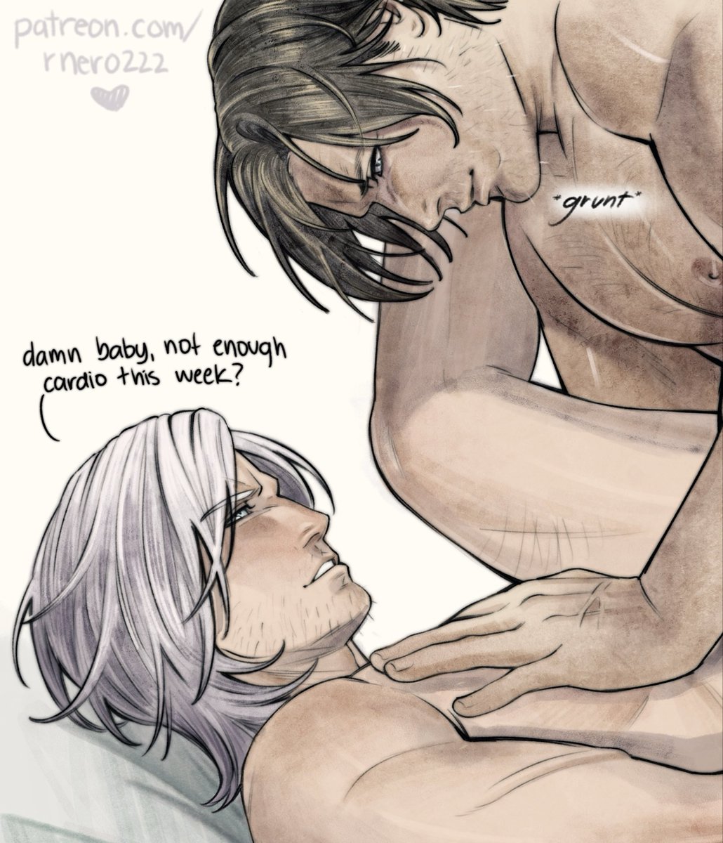 rnero222's tweet photo. The one time Leon is too focused for a rebuttal ♥️

#dante #leon https://t.co/G0MFaw1ObX