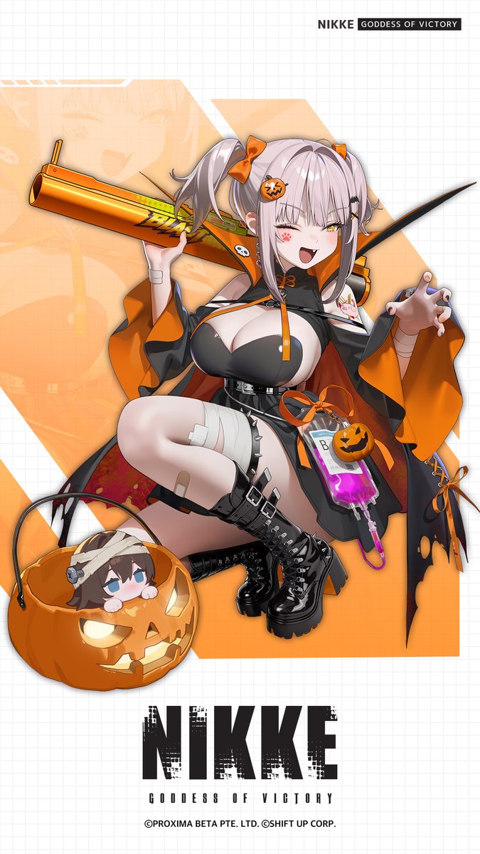 NIKKE_en's tweet photo. 【NIKKE PROFILE - Belorta: Pumpkin Witch】

Belorta has changed into a witch costume for Halloween.

"Trick or treat! Gimme some candy, or get ready for a prank!"

#BelortaPumpkinWitch https://t.co/iaROZStqlT