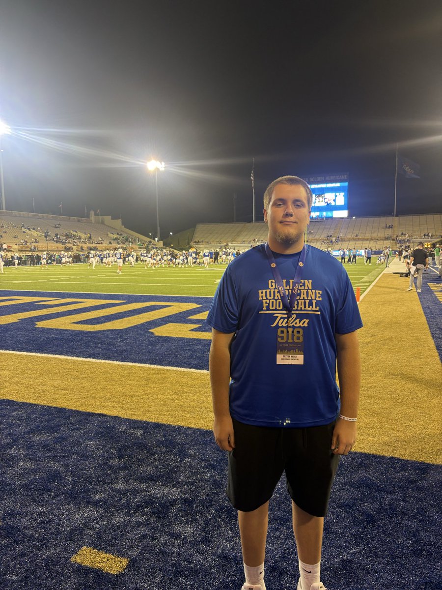 PaxtonKysar's tweet photo. 🌀 #ReignCane  Had a great night @TulsaFootball !! @jscelfo66 @coach_khuff @Recruit_SFFTBL @SFwolvesFTBL @NICK_HENNY 
#TMRollsDeep https://t.co/PdJw1pwpfM