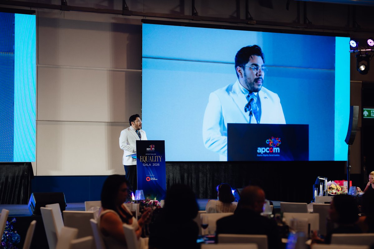apcom's tweet photo. Thank you, Khun Eduardo for sharing Closing Remarks at the APCOM Thailand Equality Gala 2026 

A heartfelt thank you to Khun Eduardo Villa Molina, Head of Communications, Press and Administrative Affairs, Embajada de México en Tailandia, https://t.co/BOTn4HHQ9W