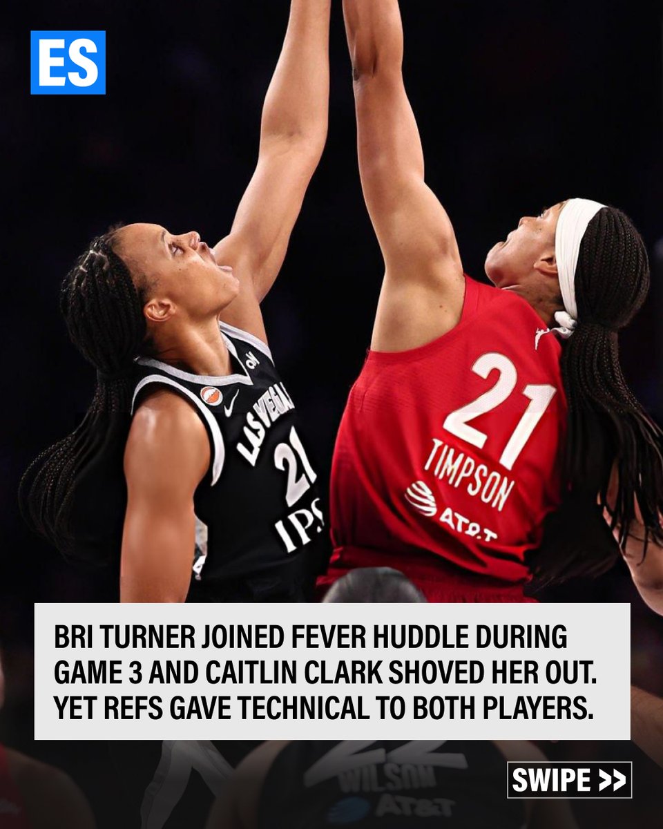 essentially_w's tweet photo. WNBA OFFICIATING IS BECOMING HARDER TO IGNORE 🤯

A foul gets called one way in one game and completely differently in another.

Players don’t know what will get a whistle. Fans don’t know what they’re watching.

That consistency has to improve. https://t.co/gtKjEm5avA