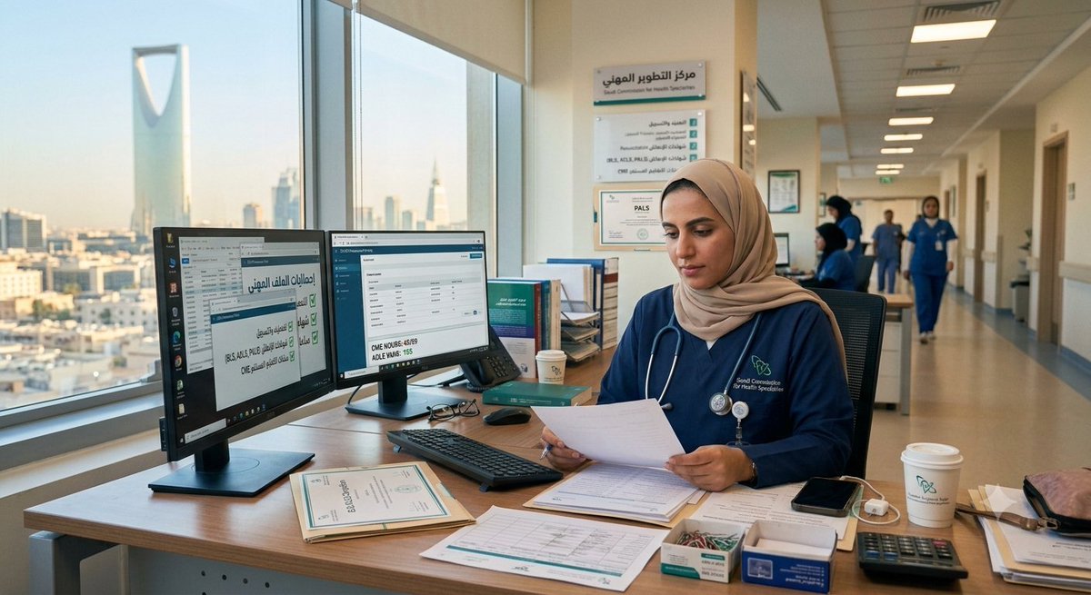 BLS_Medic's tweet photo. صباح الخير لكل الممارسين الصحيين في السعودية 🩺
​إذا كنت تراجع ملفك المهني، لا تركز على التصنيف والتسجيل فقط.
​راجع أيضًا شهادات الإنعاش وساعات التعليم الطبي المستمر CME.
​BLS • ACLS • PALS • NRP
​#ممارسين_صحيين #CME
#رحله_المليون69
#وظائف_السعودية #CV #ATS
#عاجل_الان https://t.co/6s24DmjOGE