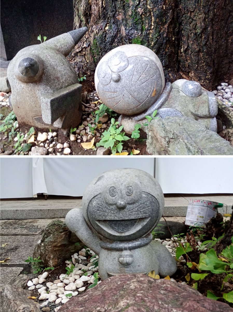 Fridge_0_Empty's tweet photo. 「居木神社」② 
#ピカチュウ います🐹
#ドラえもん います🐈️🐾
#お願いうさぎ あります🐰 https://t.co/kNWiVCaOnT