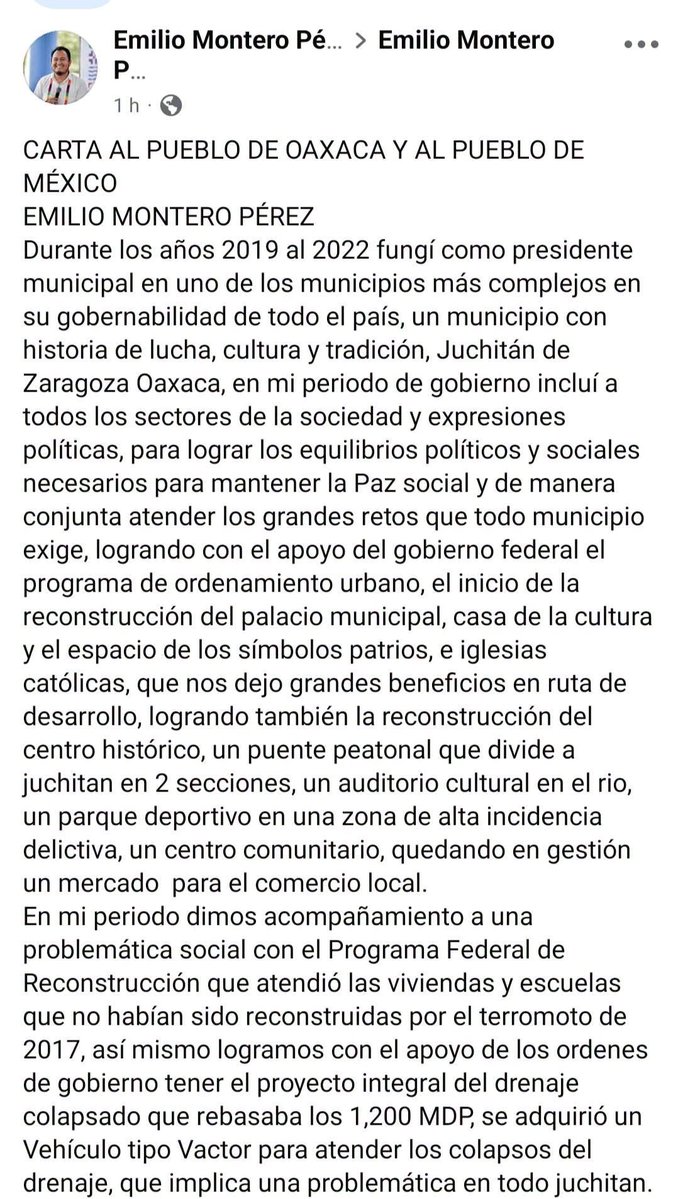 el_inge_bombita's tweet photo. ¡CARAY, LICENCIADO! Emilio Montero respondió a los señalamientos con una carta llena de obras, amenazas y denuncias, pero sin aclarar la acusación de fondo ni los aviadores del IEEPO.
Semejante argumento como defensa de inocencia, mas que enojar, da vergüenza. https://t.co/5gxGhLhQCp