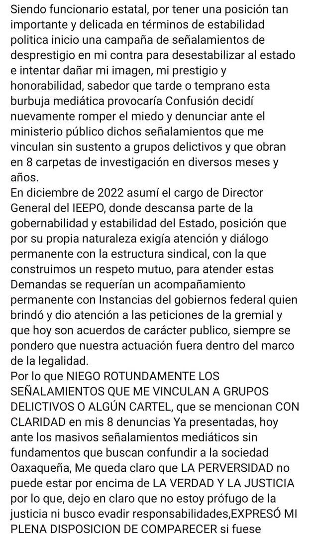 el_inge_bombita's tweet photo. ¡CARAY, LICENCIADO! Emilio Montero respondió a los señalamientos con una carta llena de obras, amenazas y denuncias, pero sin aclarar la acusación de fondo ni los aviadores del IEEPO.
Semejante argumento como defensa de inocencia, mas que enojar, da vergüenza. https://t.co/5gxGhLhQCp