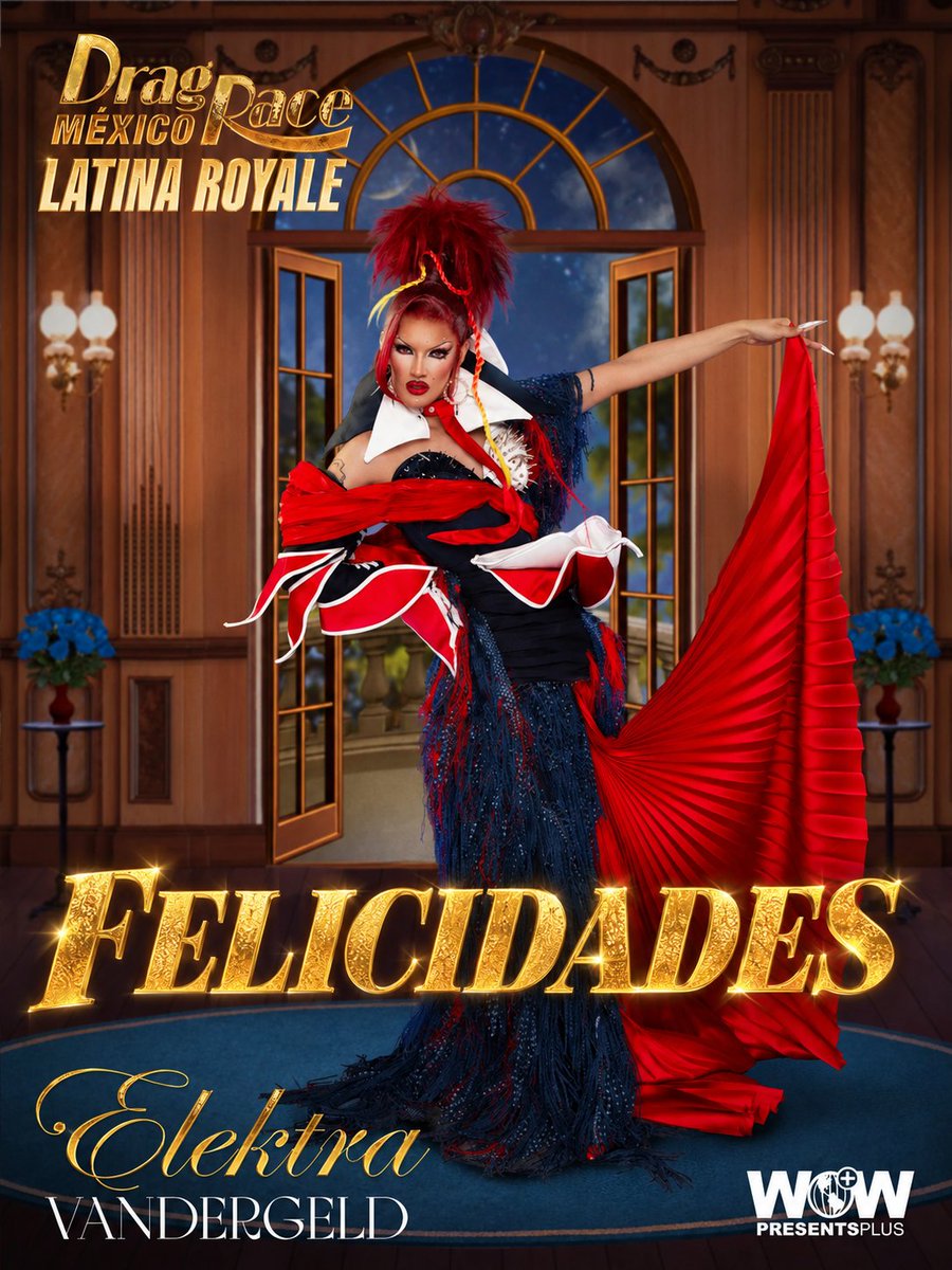 DragsNoti's tweet photo. Felicidades a Elektra Vandergeld quien se convierte en la ganadora de la Temporada 1 de Drag Race México Latina Royale 🇲🇽 

#LatinaRoyale #DragRaceMexico https://t.co/4qpx5bS0UU