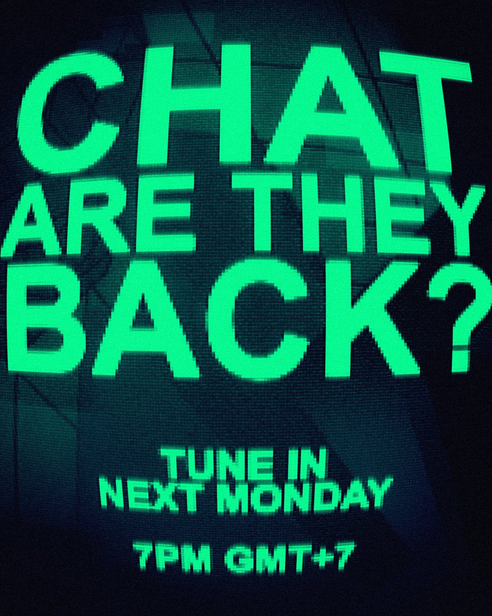 SeriousRodents's tweet photo. GUESS WHO'S BACK

TUNE IN NEXT MONDAY

7PM GMT+7 https://t.co/FYE36KDfQP