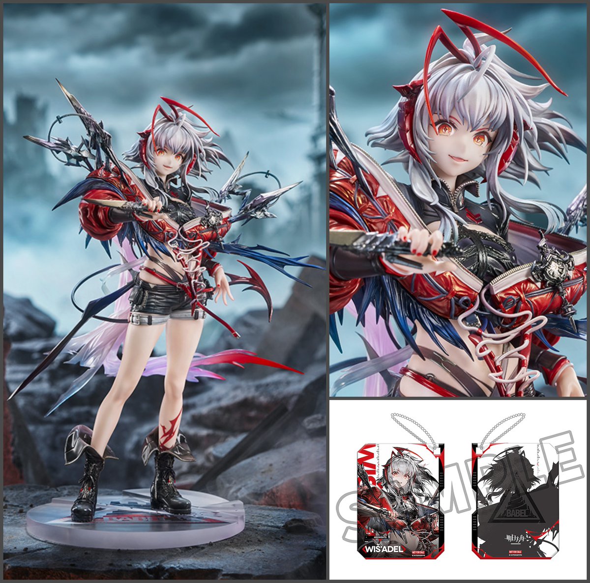 GoodSmile_US's tweet photo. Introducing a striking 1/7 scale figure of Wiš'adel from “Arknights”! Doctor, bring home her dashing charm &amp; fearless resolve as she leads the charge on your shelf. Preorder now to score a GSC Exclusive Bonus Acrylic Keychain!

Shop: https://t.co/0Y1a5XXeXQ

#Arknights #Goodsmile https://t.co/MKJICA3cxT