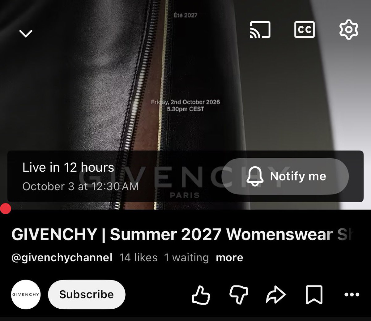 S2_cherryangel's tweet photo. 오늘 밤, 정한이가 지방시 쇼에 참석합니다 ✨
#정한 #JEONGHAN #GIVENCHY

🕧 10/3(Sat) 00:30 KST (seoul)
🕠 10/2(Fri) 17:30 EST(paris) 

📺아래 링크에서 시청 가능
https://t.co/TRl9moUejD https://t.co/cKxXpvTenh