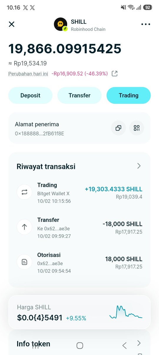parapencarinstn's tweet photo. Just drop evm $SHILL
Kamu akan mendapatkan 1k $SHILL

Untuk 3 orang dengan komentar terbaik

CA: 0x93cfF6Dc0cf59680b8d85b9F3312a24bF1a7c1D8

Apakah kamu sudah melock $SHILL kamu? Untuk mendaptkan booster? https://t.co/QcuEyqXFs1