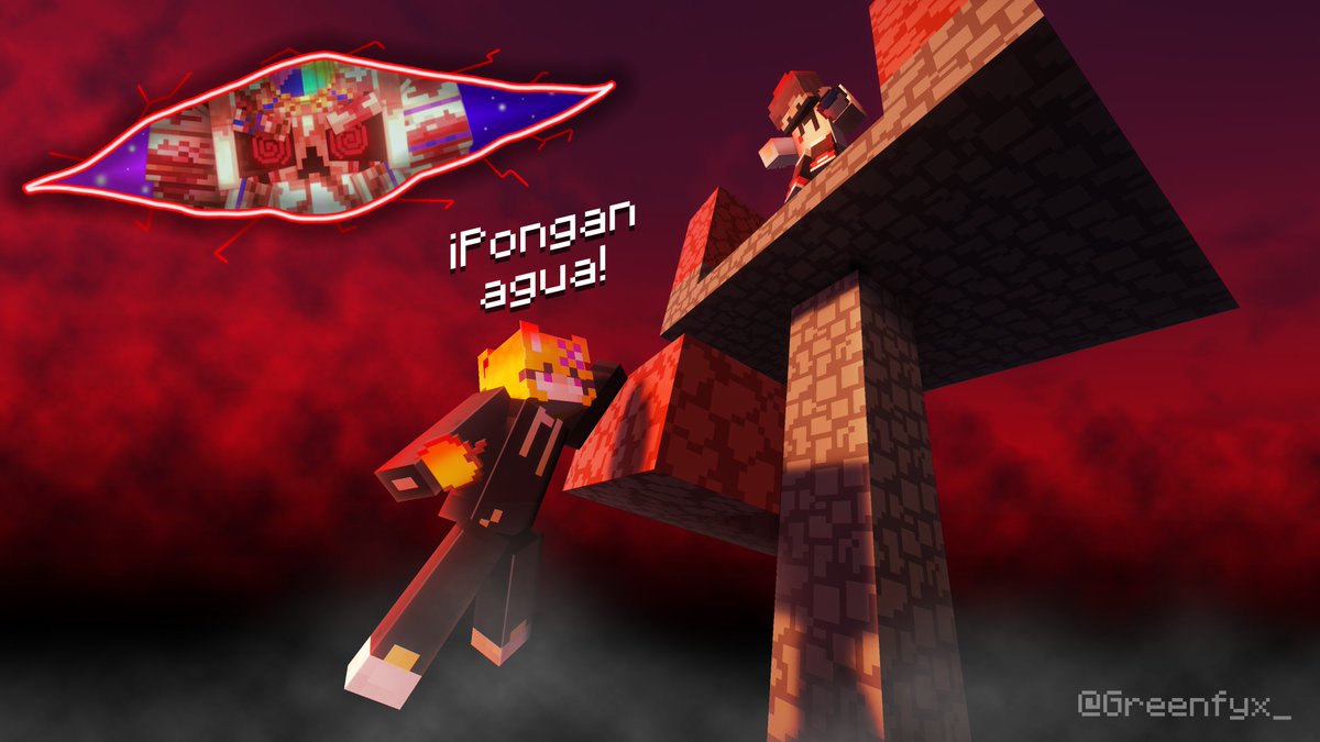 Greenfyx_'s tweet photo. ~ Tiren agua! Estoy abajo!!!!
Una de las mejores salvadas durante un Momento Reviil por parte de Kendo 🔥

#DedsafioMinecraft4 #Dedsafio4 https://t.co/fmUR7A8ttc