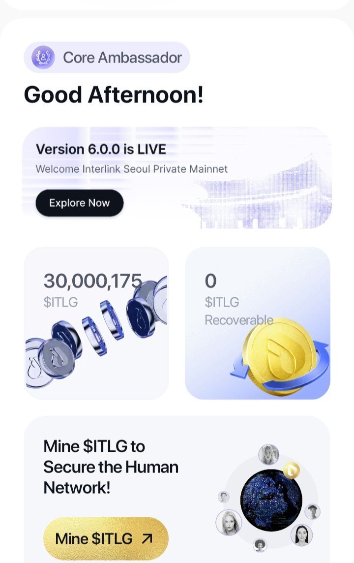 interlinklabusa's tweet photo. KYC is preparing to enter a new phase, with an updated mechanism designed to help accelerate Migration Batch 1 and Batch 2. 

At this stage, the amount of $ITLG you’ve mined could become an important indicator as the system continues evaluating user activity and participation.

How much mined $ITLG are you currently holding? 🔥

#InterLink #ITLG #ITL