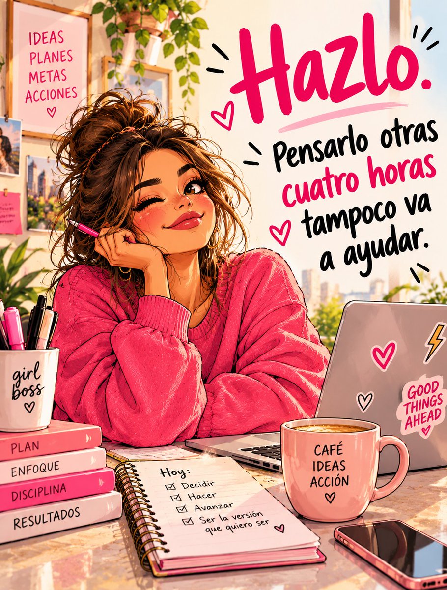 KENArevista's tweet photo. #KenaRevista| Pensarlo mil veces no va a hacer que pase. A veces toca confiar, empezar y ajustar en el camino. 💗
Menos “¿y si no?” y más “¿por qué no?”. ✨
#ActitudKena #Motivación #Metas #MujeresReales #VidaReal https://t.co/JXtw7P2BNF