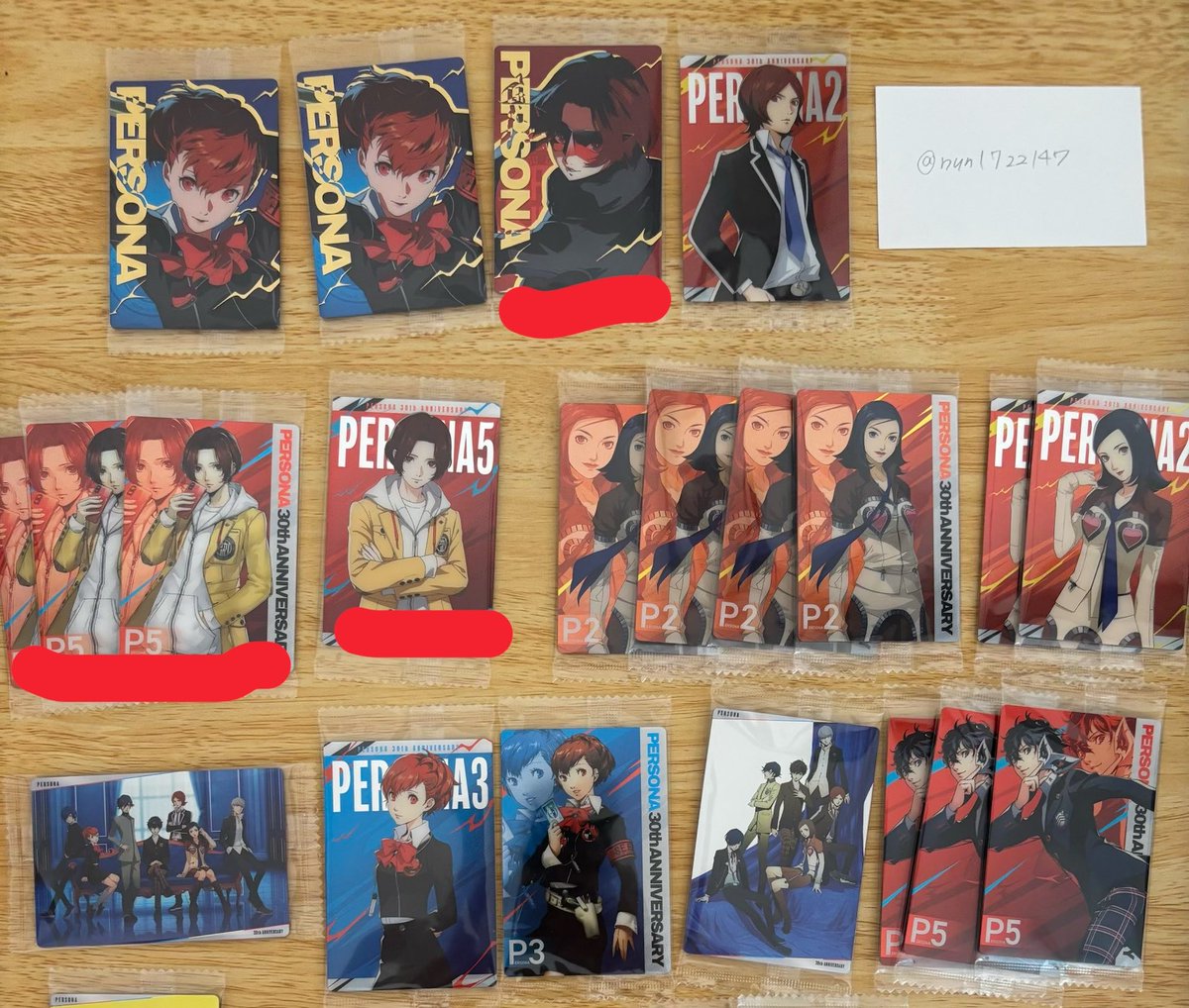 nun1722147's tweet photo. @moon_emu1 こんにちは、はじめまして。
検索から失礼いたします。P5Xを合計5枚所持していますが、画像2と5：5で交換していただくことは可能でしょうか。ご検討よろしくお願いいたします。 https://t.co/MQu2r8eEJJ