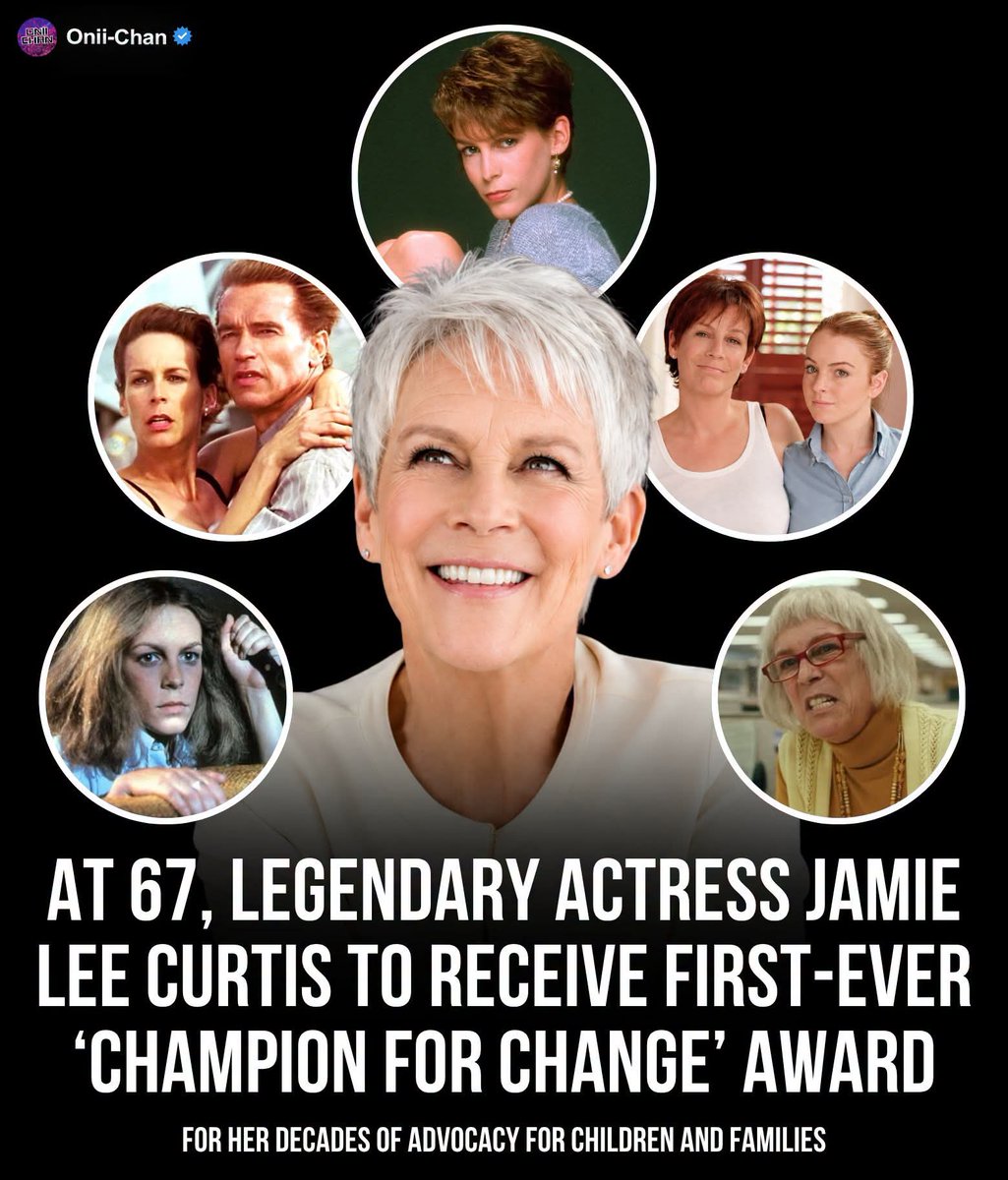 oniichanph's tweet photo. At 67, beloved actress Jamie Lee Curtis is set to receive a first-ever Champion for Change Award 👏🏆

The Oscar-winning actress is set to become the first-ever recipient of the Michele & Rob Reiner Champion for Change Award, a new honor from Children’s Institute recognizing people who have made a lasting difference for children, families and communities. Curtis will receive the award at the organization’s Cape & Gown Gala on November 8.

The honor was created with Jake and Romy Reiner and their aunt, Children’s Institute president and CEO Martine Singer, to carry forward Rob and Michele Reiner’s decades of advocacy. Curtis was chosen not just for her Hollywood career, but for her own work beyond the screen, including 14 children’s books, advocacy for people in recovery, and her My Hand In Yours initiative, which has raised nearly $2 million for Children’s Hospital Los Angeles.

For an actress known for Halloween, Freaky Friday, True Lies and Everything Everywhere All at Once, this recognition celebrates something audiences don’t always see on camera.

Some legacies are measured in movies and trophies. Others are measured in the lives you help along the way 💖