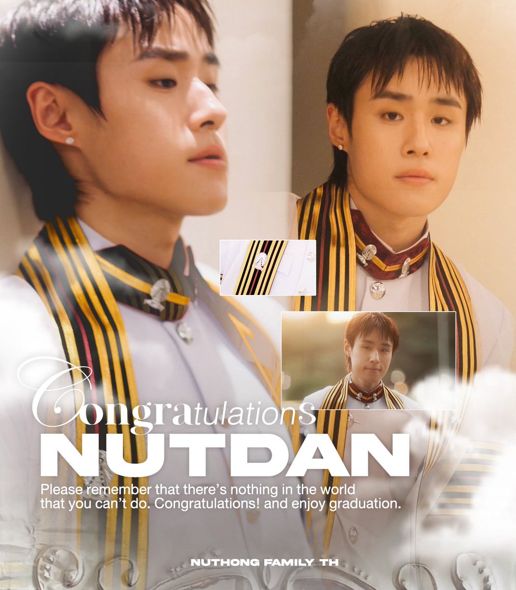 NutHongFamilyTH's tweet photo. Congratulations to Nutdan 🥜🎓

CELEBRATING NUTDAN
#GraduateNutdan #nnutdan

ขอแสดงความยินดีกับพี่บัณฑิตคนเก่ง ที่ได้จบการศึกษาอย่างเป็นทางการ จากคณะวิศวะกรรมศาสตร์ สาขาวิชาวิศวกรรมนาโน (หลักสูตรนานาชาติ) จุฬาลงกรณ์มหาวิทยาลัย

ขอให้ก้าวแรกแห่งการประสบความสำเร็จ เป็นจุดเริ่มต้นที่ดีของการใช้ชีวิตของพี่บัณฑิตเก่งนะคะ 🤍✨