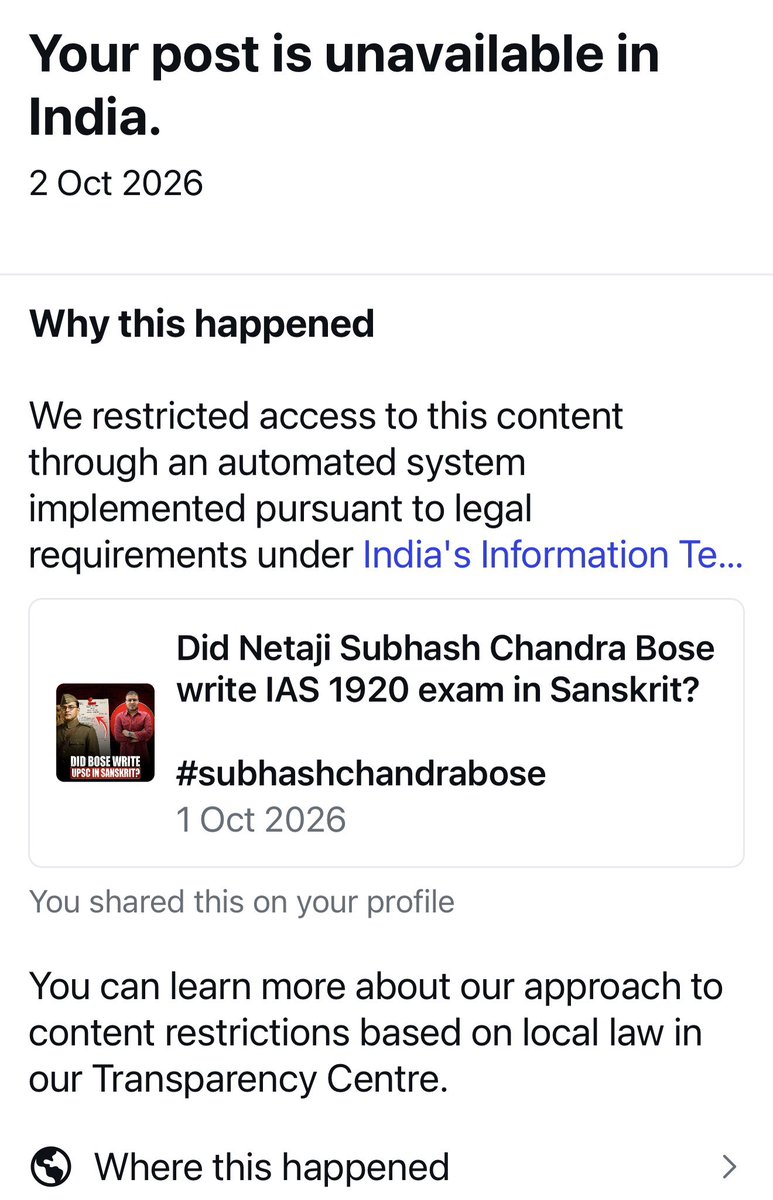 DrGauravGarg4's tweet photo. Another of my videos is blocked today. Are we living in democracy? 
This is the 4th video blocked in last week. https://t.co/2kNaWdZSVG