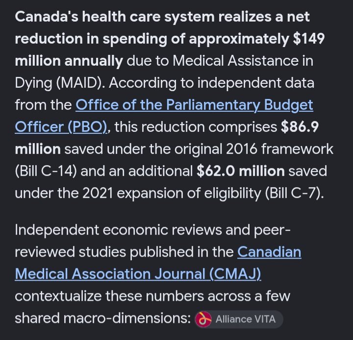 HBBATES56's tweet photo. @KurtSchlichter I think it's funny that Canada's health system saves money using MAID so they have no motive whatsoever (not) ... I think our insurance companies are jealous that they can't offer it https://t.co/hN2QMXW8gp