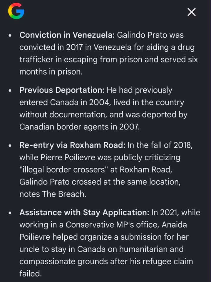 SimonFredCCP's tweet photo. @SuburbanPolly @AnaPoilievre only cares about people that are related to her. What about the many other who are misconducted based on crimes that were mislead by crime investigations? Than her husband wants to deport said "Criminals". #anaidapoilievre #neverconservative @grok fact check my info https://t.co/4gJiWcL1H0