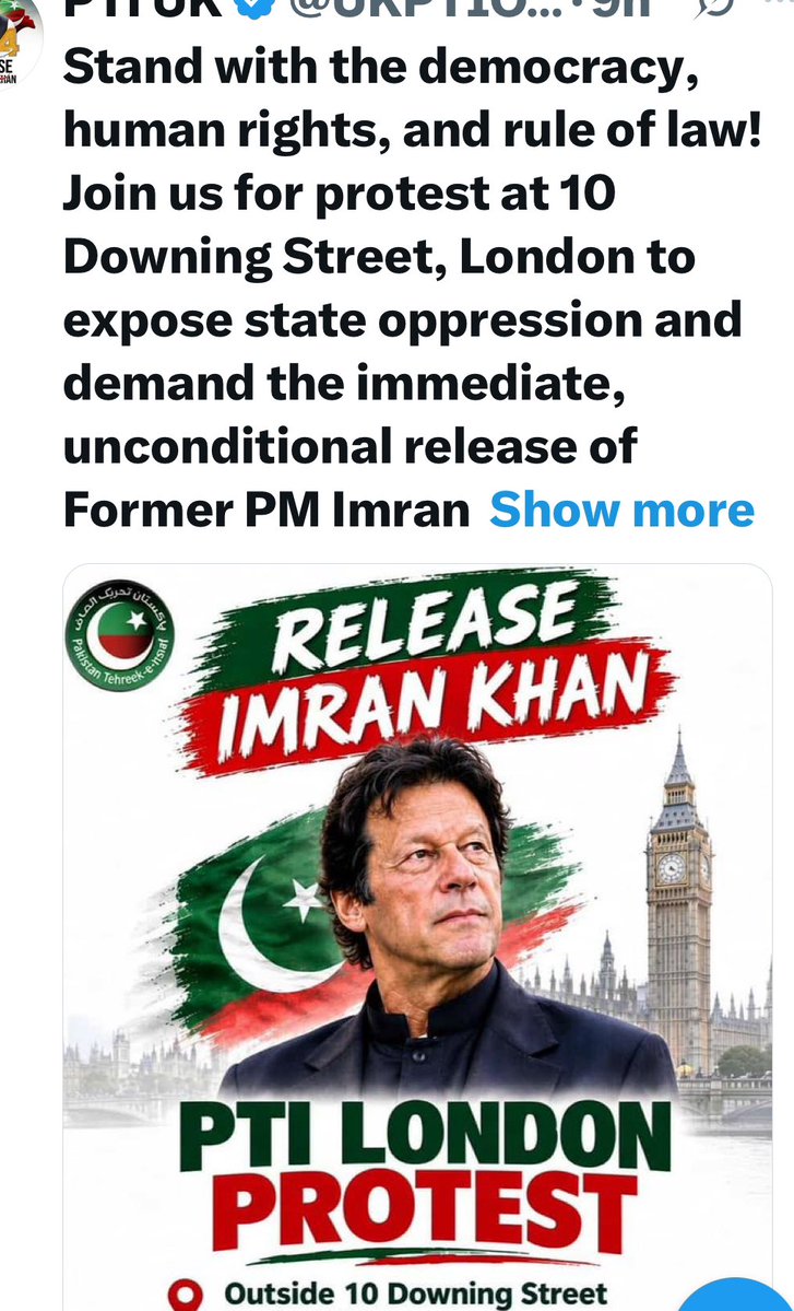 FaikeJstce's tweet photo. Protest at HM @RoyalFamily to #STOP the VINDICTIVE #MurderPLOT
agnst PM #IK NOW; @Kasim_Khan_1999 @sayedzbukhari!
Wd HRH @KensingtonRoyal
be #ALLOWED to LEAD the
#BritComm? HM #KCIII wth
@JaneMarriottUK can’t continue to #ENFORCE bloodbaths agnst #Democracy, & #BritC Charter! https://t.co/drcwdPlZFg