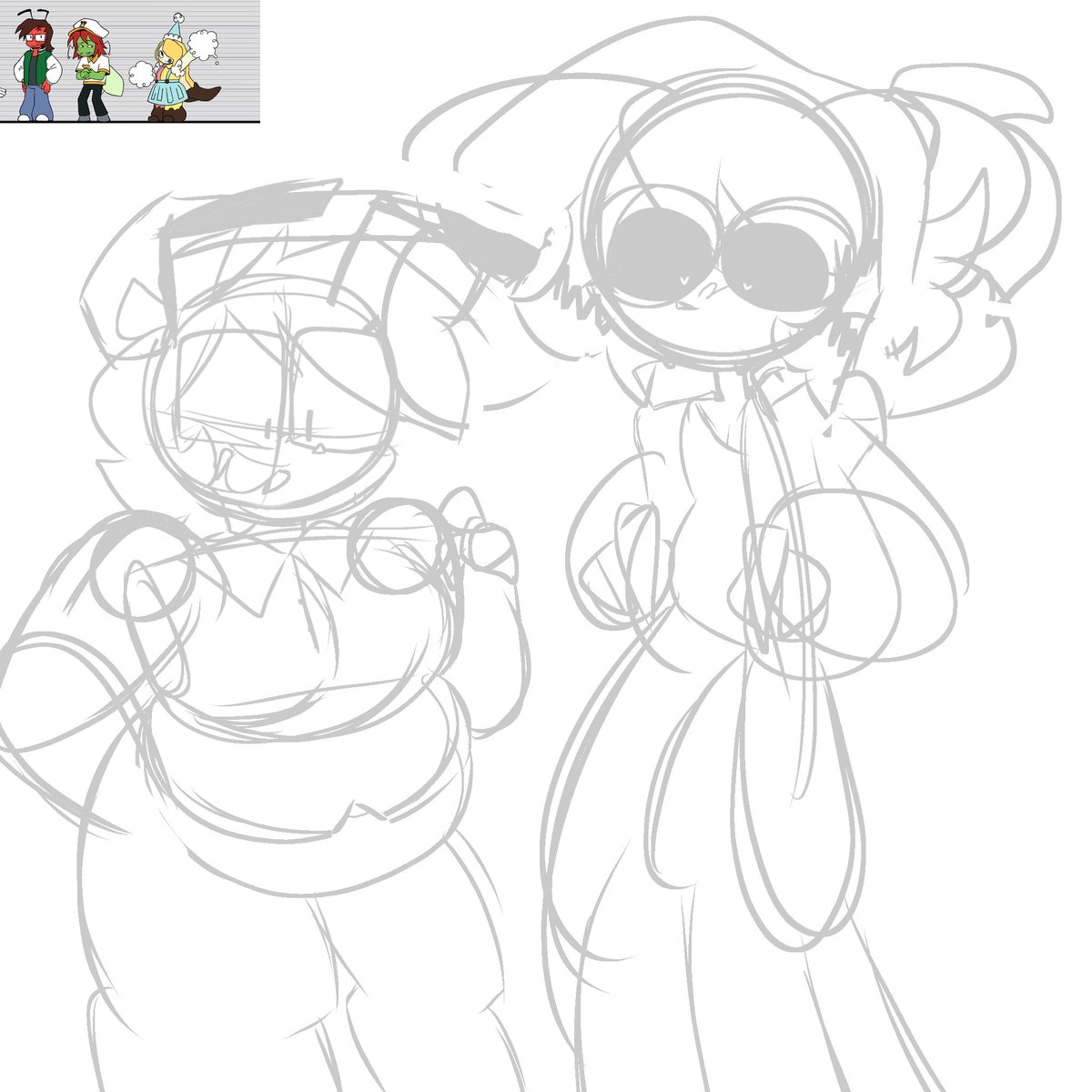 ChocoIsLost's tweet photo. Anyways here's a sketch for day 1, I may or may not finish it, if I don' finish this by tonight, that's okay, I got other plans #funhouse #manton #mantober https://t.co/rxqfymLkGC