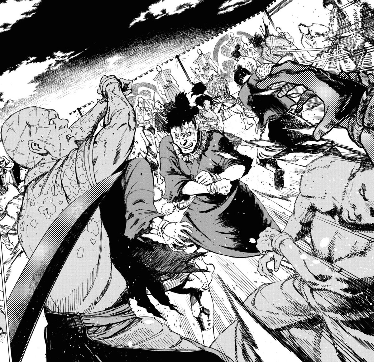 fulyanime's tweet photo. I knew the art was gonna be incredible but i'm still astounded #hellsparadise https://t.co/fyNUw7CkiO