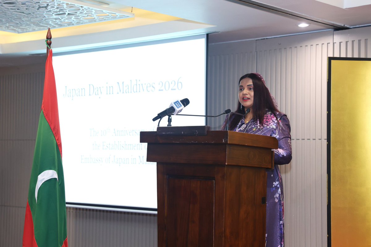 IruthishamAdam's tweet photo. 🌍 Delighted to join the reception hosted by @JapaninMaldives to mark the 10th anniversary of the establishment of Japan’s resident diplomatic mission in the Maldives. 
I commend @JapanAmbMV the Embassy for its important role in deepening friendship and mutual understanding, bringing our communities closer, and fostering strong partnerships with Maldivian institutions across areas of common interest.

As the Maldives and Japan prepare to mark 60 years of diplomatic relations in 2027, I look forward to celebrating this milestone and further advancing our longstanding partnership and development cooperation.

🇲🇻🤝🇯🇵

@MoFAmv 
@JapaninMaldives 
@MDVinJapan