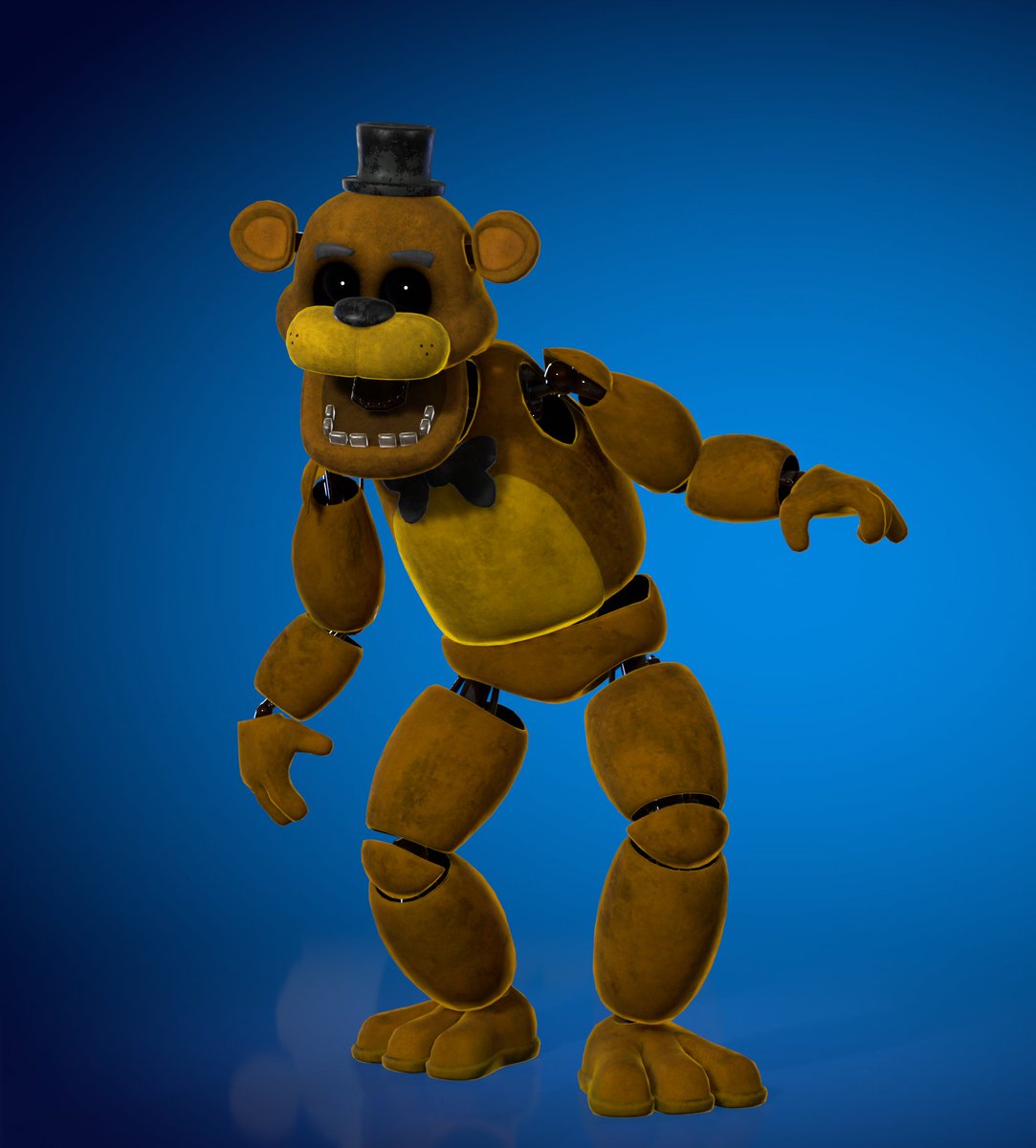 OddDude04's tweet photo. My Golden Freddy concept for Fortnite  (really wish they got added in but at least they're an easter egg!!) #fnaftwt https://t.co/44WmoJnKWM