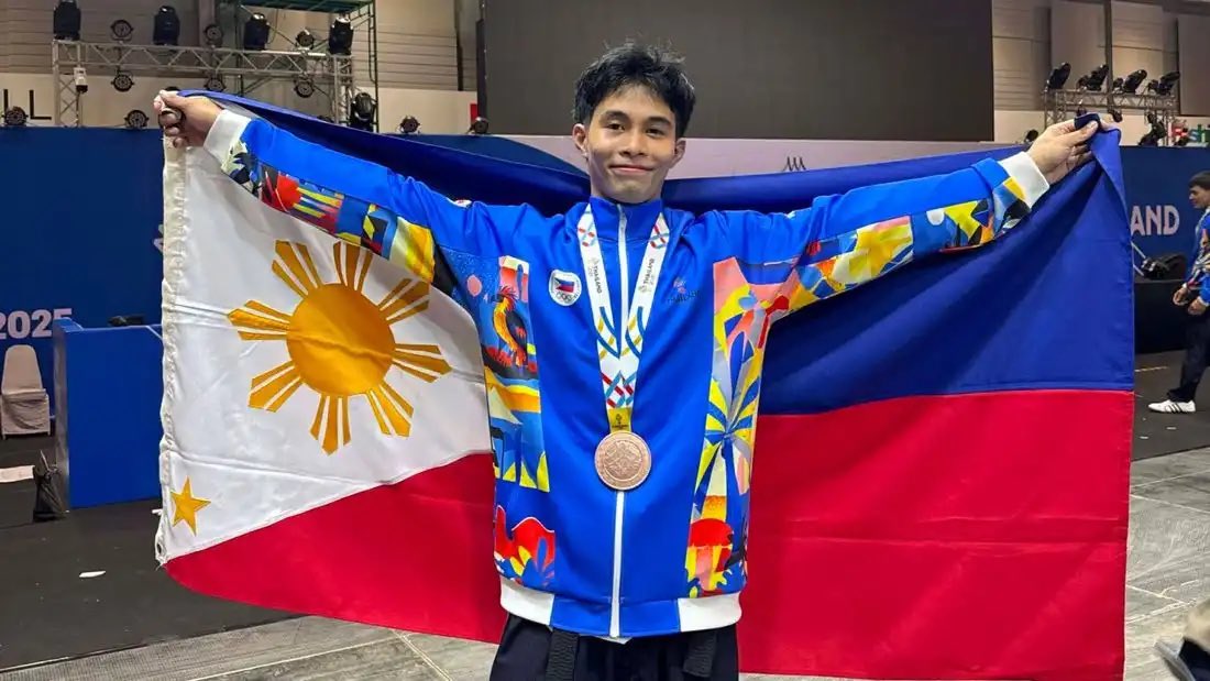 tj_canino's tweet photo. GOLDEN MOMENT! 🇵🇭🥇

JEUS YAPE DELIVERS THE PHILIPPINES’ FOURTH GOLD MEDAL AT THE 2026 ASIAN GAMES AFTER DEFEATING 🇻🇳VIETNAM’S NGOC TUYET SANG CHAU IN THE MIXED INDIVIDUAL VIRTUAL TAEKWONDO EVENT! 🔥

#AsianGames2026 🥋 https://t.co/rGTkrg5ivC