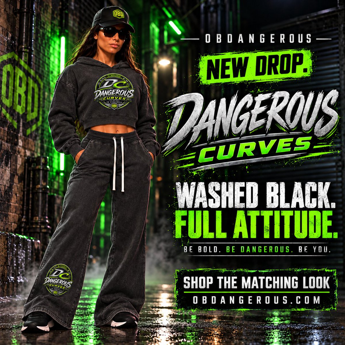 OBDangerous1962's tweet photo. NEW DROP. WASHED BLACK. FULL ATTITUDE.

Crop hoodie. Flared legs. Dangerous by design.
Own the street. Wear the attitude.
Be Bold. Be Dangerous. Be You.

Hoodie: https://t.co/bQFwRk4GOq
Pants: https://t.co/oKdXwBFbck

#DangerousCurves #OBDangerous https://t.co/AaPuDgUwUR