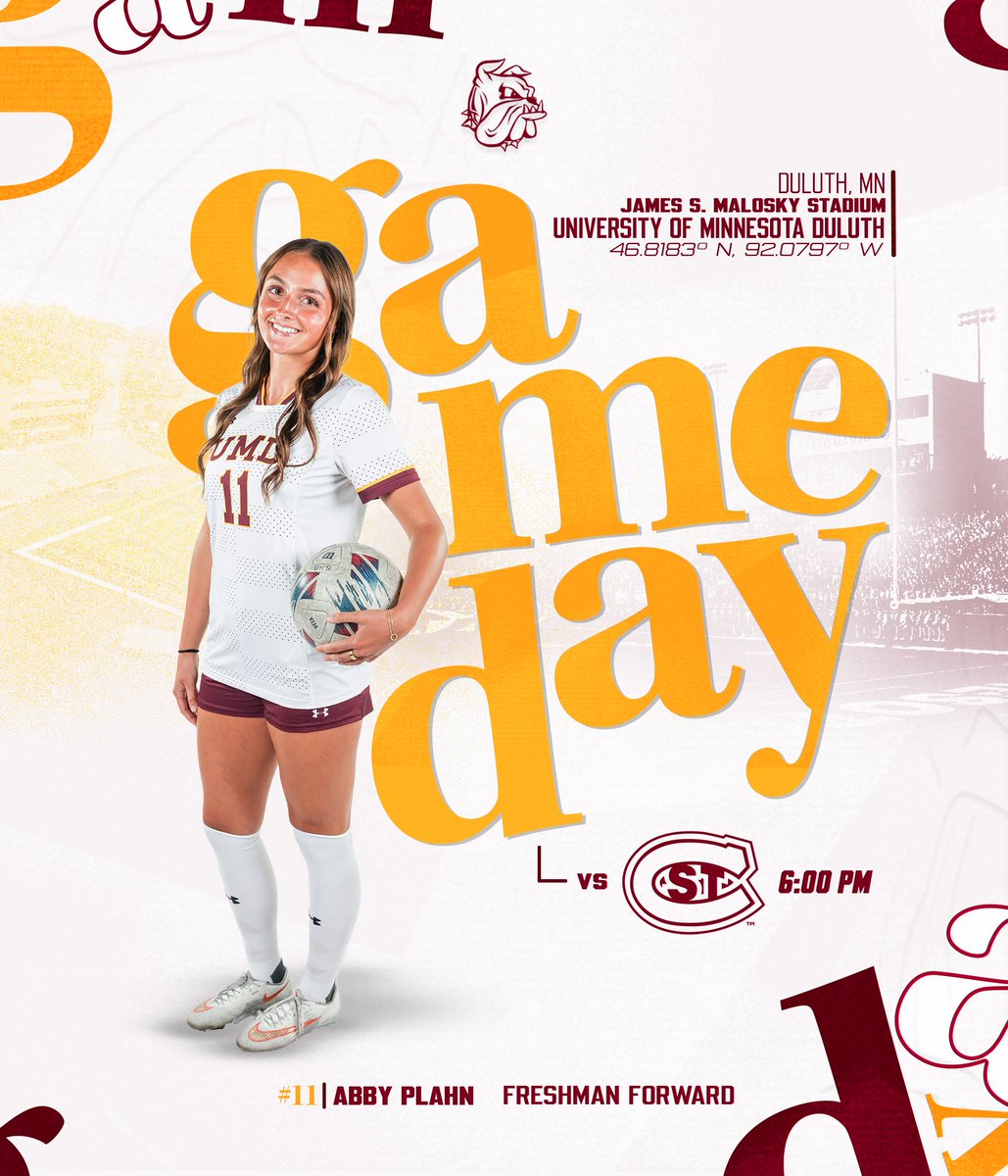 UMDSoccer's tweet photo. The Bulldogs are home!

📍: Malosky Stadium
🆚: St. Cloud State
⏰: 6:00 p.m.
🎟️: https://t.co/RMH3xmmcAD
💻: https://t.co/AVqXY99B4i
📊: https://t.co/xbvhWmi1OW https://t.co/YqW4kSb1JX