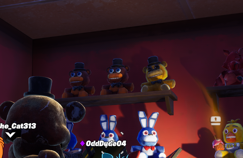 OddDude04's tweet photo. My Golden Freddy concept for Fortnite  (really wish they got added in but at least they're an easter egg!!) #fnaftwt https://t.co/44WmoJnKWM