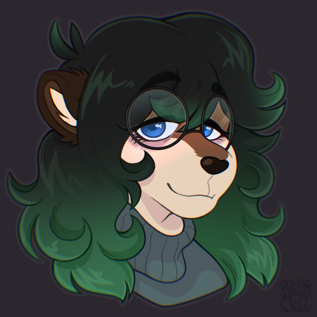 Lark0tter's tweet photo. @CrowParadeArt Otter turned werewolf would be kinda cool 😂 

Thank you for the chance! https://t.co/MFPX5E3KqN