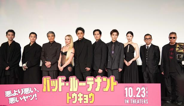 thetvjp's tweet photo. #小栗旬、MCからの
質問攻めにお腹いっぱい
「すごい毎回、俺に聞くじゃん(笑)」
＜バッド・ルーテナント：トウキョウ＞

▼記事の続きはこちら
https://t.co/BPblROn8pP

#間宮祥太朗
#リブ・モーガン
#野村周平
#向里祐香
#岩田剛典
#中野英雄
#村上淳
#舘ひろし
#三池崇史 https://t.co/ETzKkQQvef