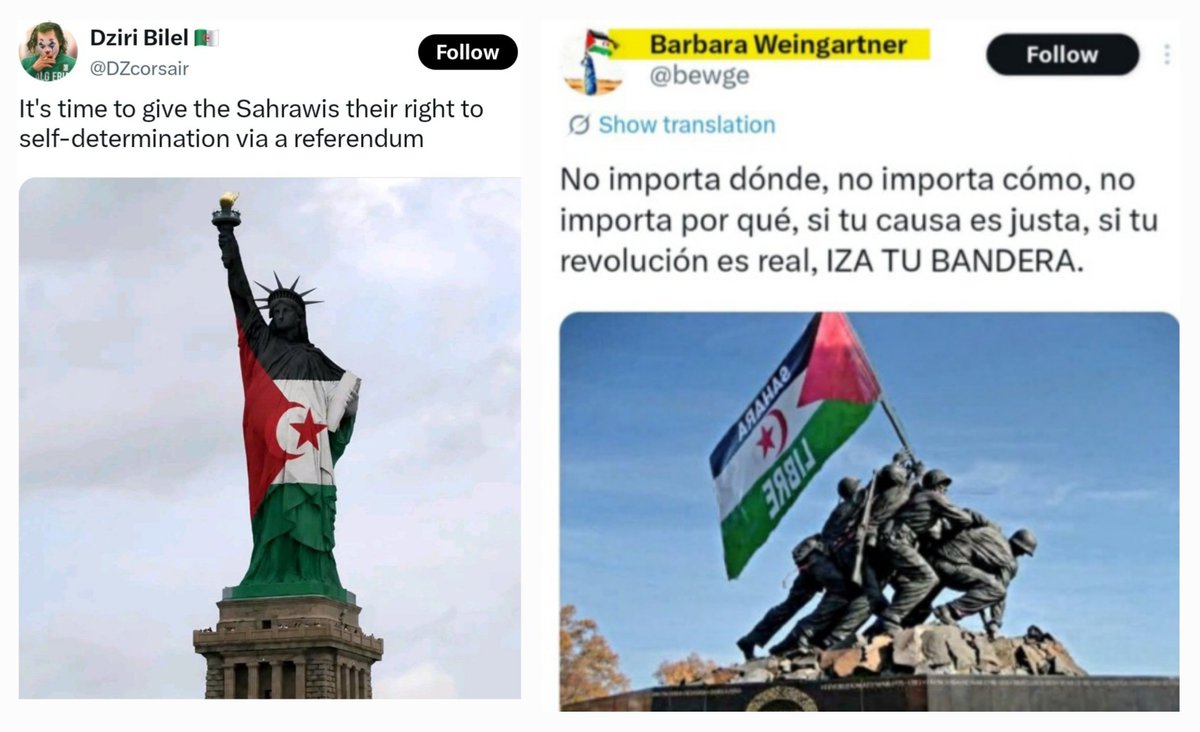 _TheMaghribia_'s tweet photo. @EricLDaugh 🚨 Beware of France and her emboldened daughter(s)‼️

#Trump #Morocco #WesternSahara #Ceuta #Lafarge #Algeria #lycées https://t.co/cZaJhG80yG