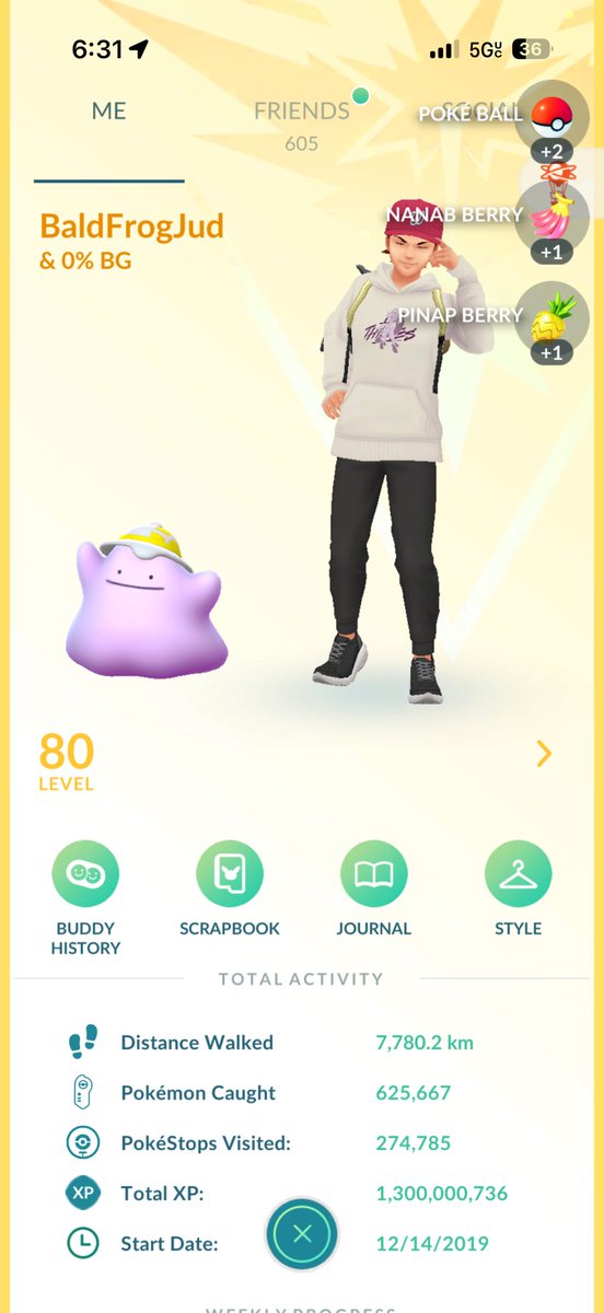 baldfrogjud's tweet photo. 1.3B XP! 🎉 
+ bonus shiny Applin 🍏 
#PokemonGO https://t.co/vCDXoCPQfe
