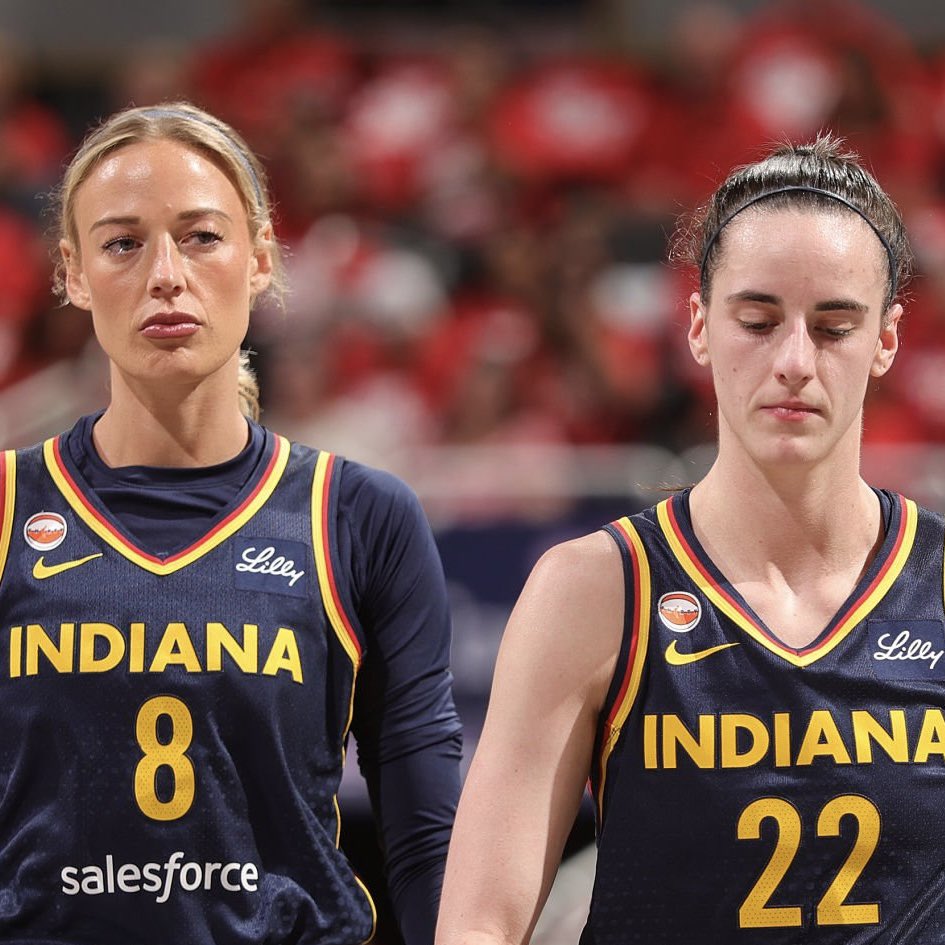 PolymarketHoops's tweet photo. The Indiana Fever have been eliminated in the postseason by the Las Vegas Aces. https://t.co/m4kXr8aMne