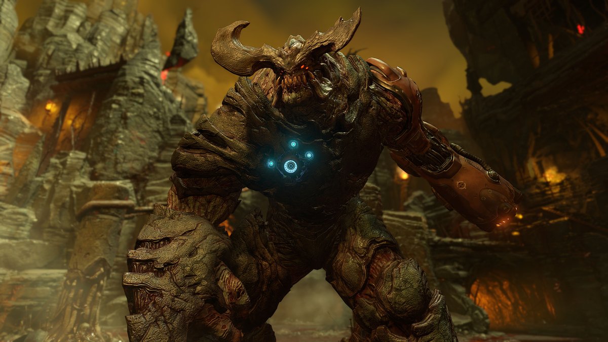 gamespark's tweet photo. 【2,246円→0円】暴力FPS金字塔『DOOM』（2016）Amazonプライム会員向けに無料配布！シリーズを現代に蘇らせたリブート版1作目
https://t.co/9TpQ1kpMRM https://t.co/i18Hx95xrW