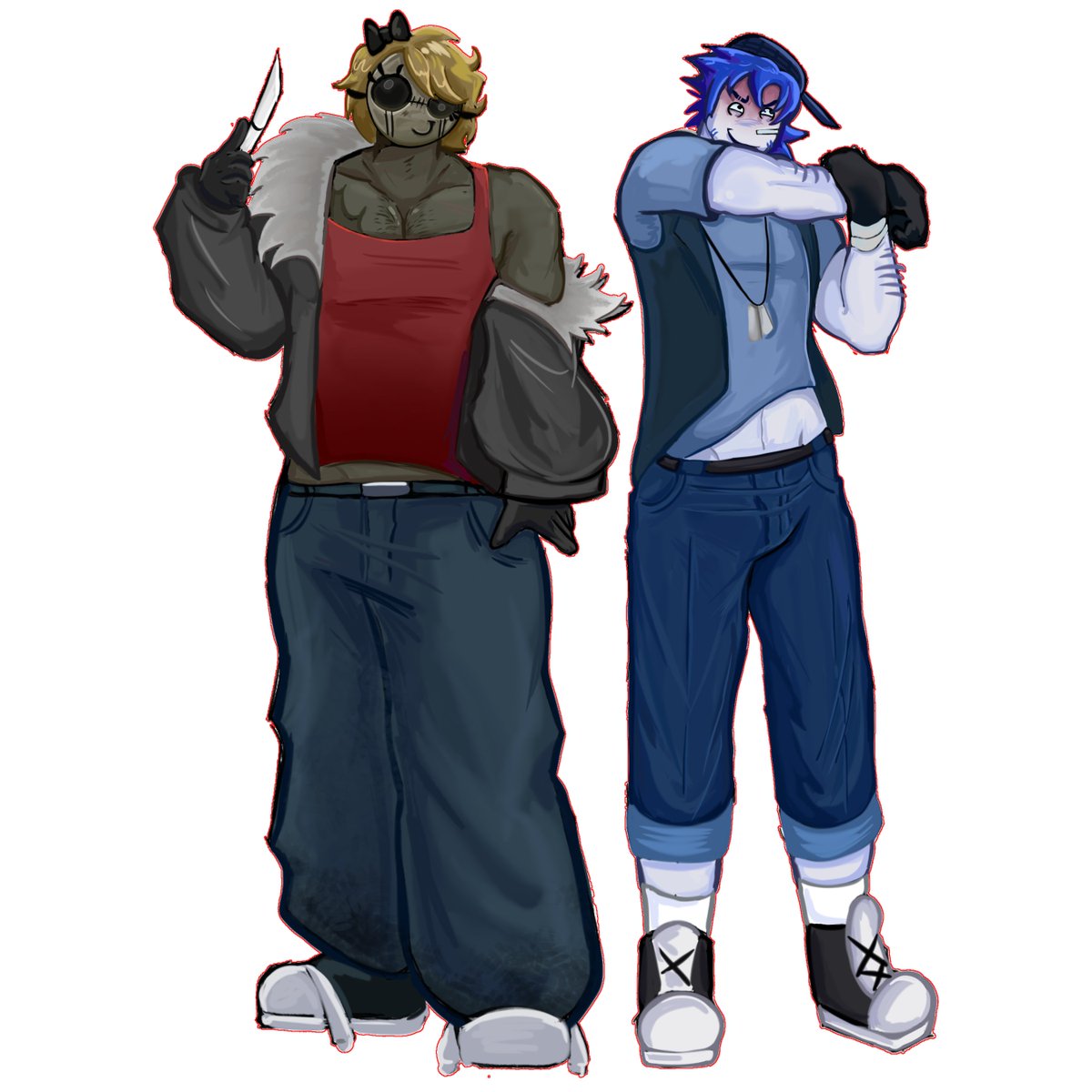 kazuela23's tweet photo. I love their skins, I had to draw them
#lastfriday #slasher #guest1337 #forsaken https://t.co/myqkwXkVXz
