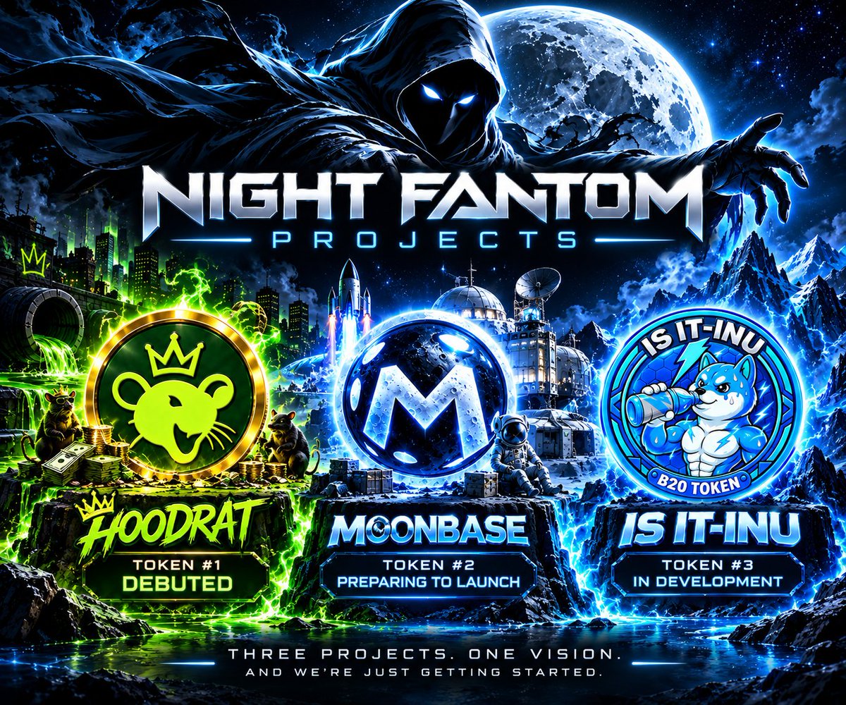 ProjectNFantom's tweet photo. 🌙 NFPROJECTS IS EXPANDING 🚀
The vision is becoming reality
🐀 $HOODRAT — Debuted
🌕 MOONBASE — Preparing for launch
⚡ ISIT-INU — In development
Three projects. One vision. And we’re just getting started
The Fantom is building
#NFProjects #HOODRAT #MOONBASE #INUFamily https://t.co/QG7m9NbKER