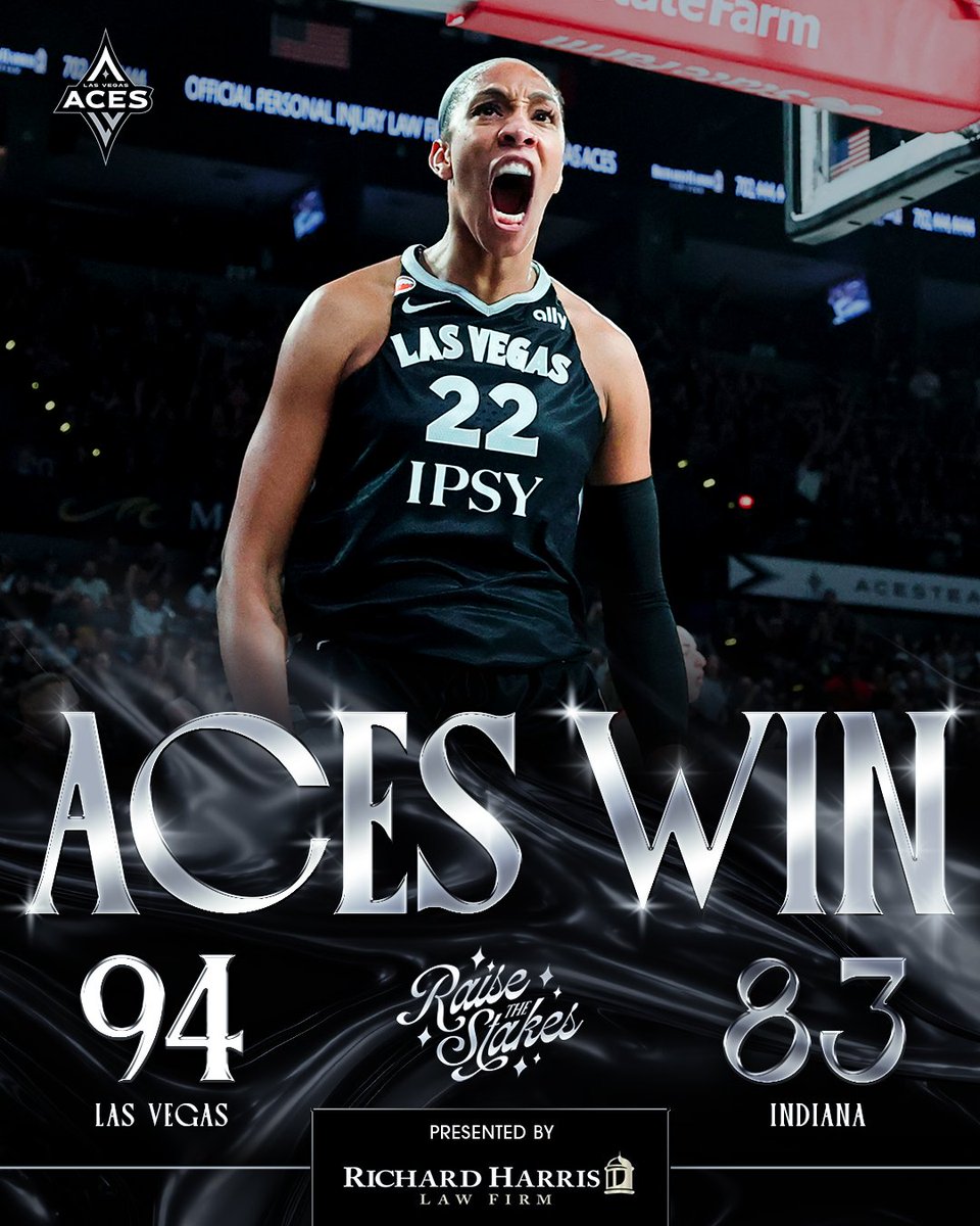 LVAces's tweet photo. NOW WE KNOW WE'RE ON TO THE SEMIFINALS 🗣️

Presented by @RAHLawFirm // #RaiseTheStakes https://t.co/eO2fuHHrMp