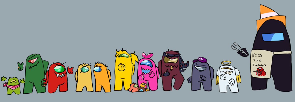 cronchlord's tweet photo. Did a big ol line up for my lil au here, Look at all of them... https://t.co/vi4sF9Bbr3