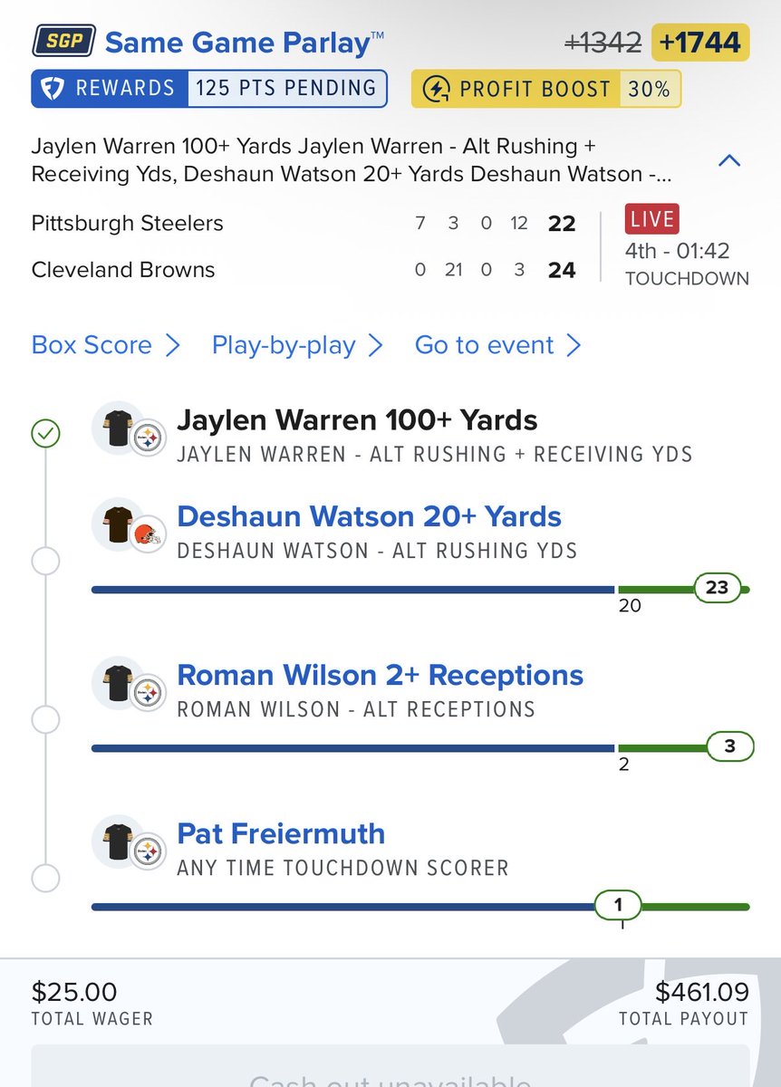 KaptainMako's tweet photo. @CodyBrownBets W, got greedy and added a TD and it just paid off! https://t.co/xqFhiEdmEf