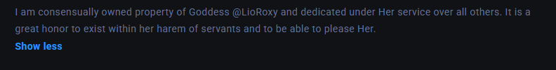 LioRoxyMedia's tweet photo. Love to see new dedications :) Today forward my servants now carry them in bios. https://t.co/z07Drctc3s